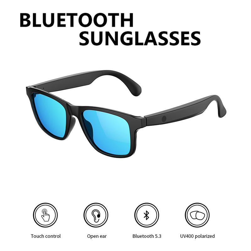 Bluetooth Headset On Ear - Gafas inteligentes Bluetooth 5,3, auriculares inalámbricos,