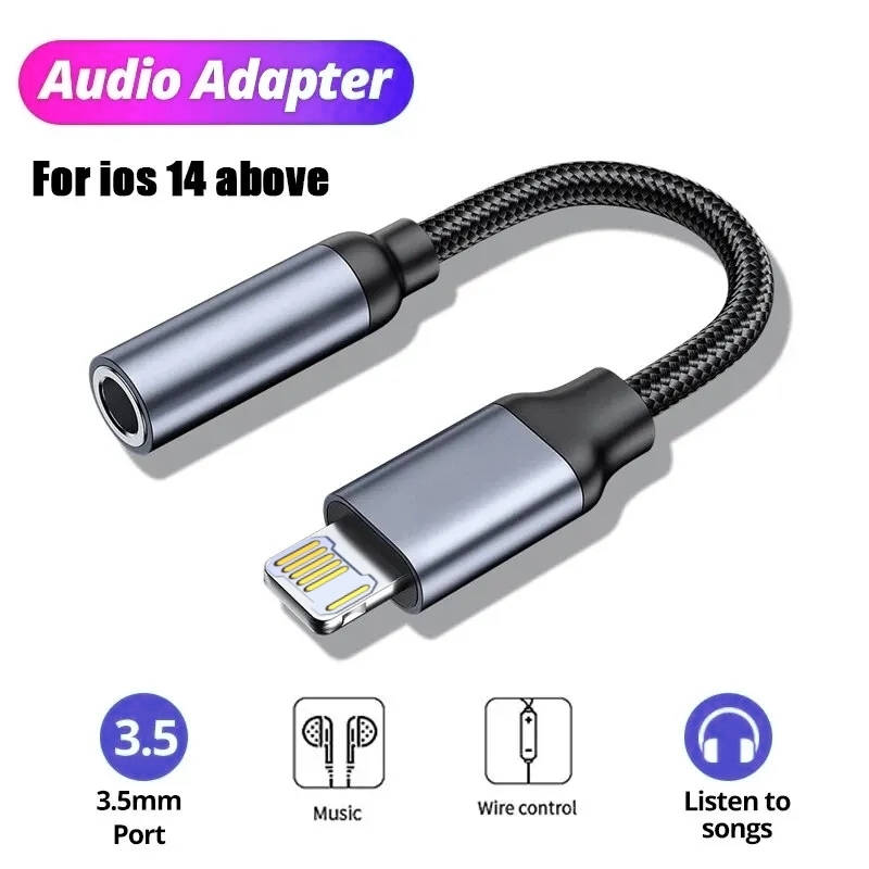 Earphone Splitter Jack - Cable auxiliar Jack de 8 pines