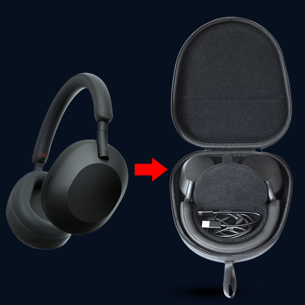 Headphone Case Hard - Funda protectora rígida de EVA, estuche