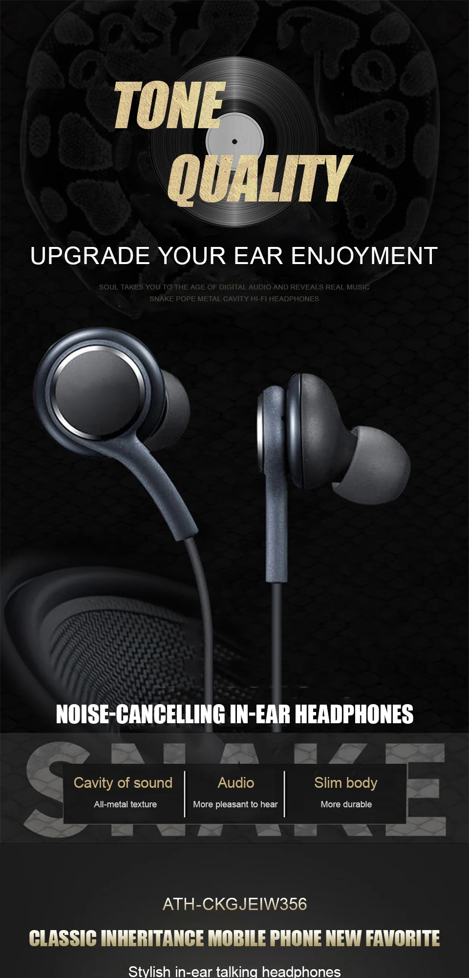 Auriculares intrauditivos con  - Audiophile Headphone Wired reseña y precio