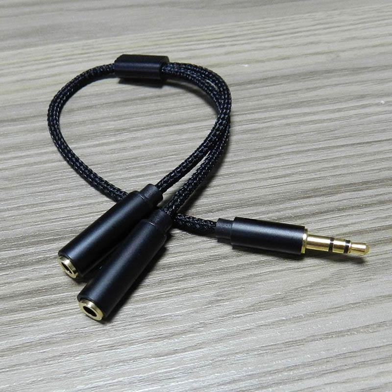 Divisor de audio de 3,5 mm, co - Earphone Splitter Jack reseña y precio