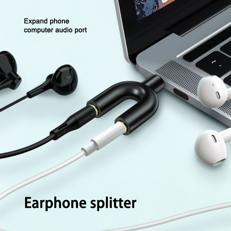 Adaptador de micrófono divisor - Earphone Splitter Jack reseña y precio